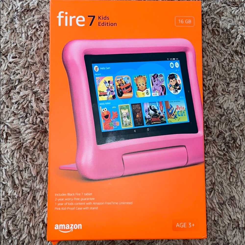 Amazon fire kids 7 edition tablet with case! NWT!